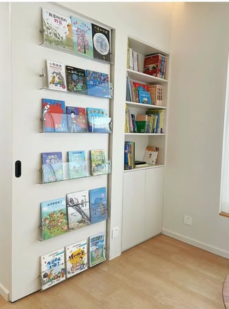 Dekoratif Kitap Raf (Şeffaf, 50cm)