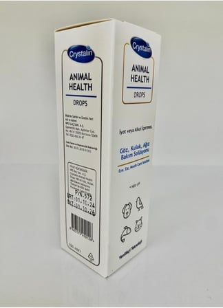 Orqinel Crystalin Animal Health 100Ml Göz, Kulak, Ağız, Bakım Solüsyonu, Kedi, Köpek, Temizleme Solüsyonu