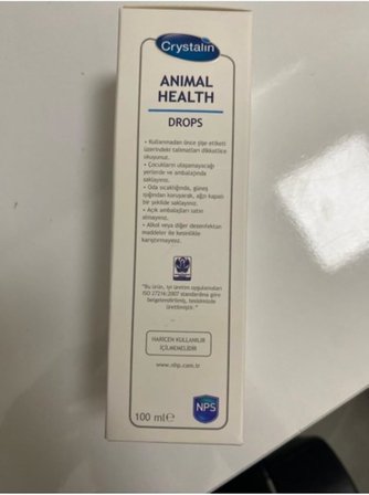 Orqinel Crystalin Animal Health 100Ml Göz, Kulak, Ağız, Bakım Solüsyonu, Kedi, Köpek, Temizleme Solüsyonu