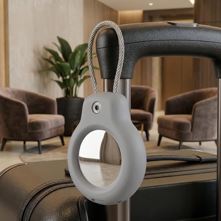 SuperLock Serisi Kilitli Kılıf ve Darbelere Karşı Ultra Güçlü Koruyucu Anahtarlık (Gri)