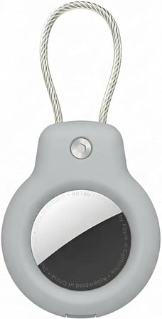 SuperLock Serisi Kilitli Kılıf ve Darbelere Karşı Ultra Güçlü Koruyucu Anahtarlık (Gri)