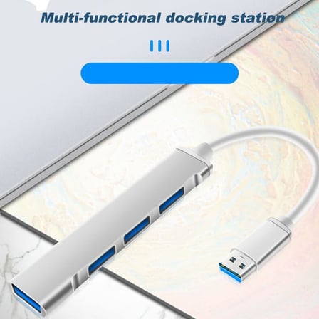 USB 4 Port Çoklayıcı Hub - MacBook, iPad ve Laptop Uyumlu 4 in 1 USB Extender - Metal Kasa a809