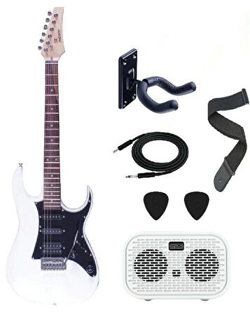 Madison MEG-WH Beyaz Elektro Gitar Set