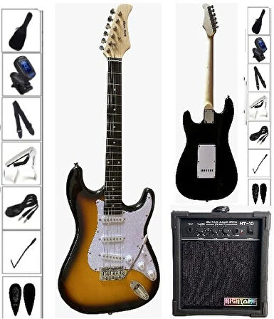 Rock Viper Venom20-SB SSS Sunburst Elektro Gitar Seti 2