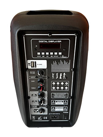 ACE AUDIO PAQ-8BL 100 WATT ŞARJLI AMFİ