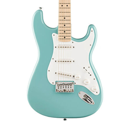 Squier Sonic Limited Edition Stratocaster Hard Tail Akçaağaç Klavye Tropical Turquoise Elektro Gitar