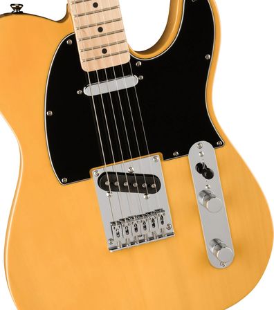 Squier Affinity Telecaster Akçaağaç Klavye Butterscotch Blonde Elektro Gitar Champion II 25  Amfi Set