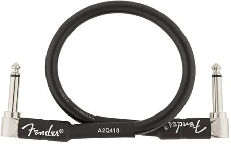 Fender Professional L/L Uç 30 cm Siyah Pedal Ara Kablosu