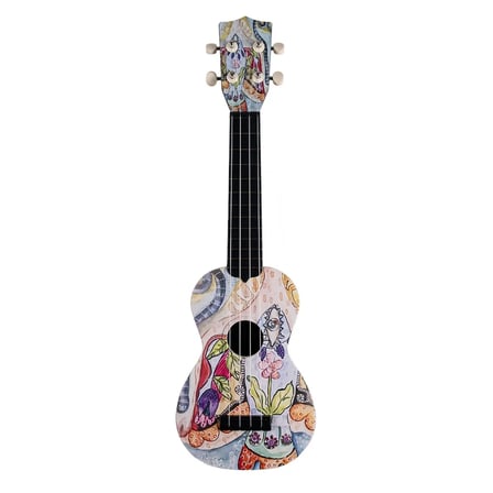 Hawaiian  Balık Desenli Soprano Ukulele