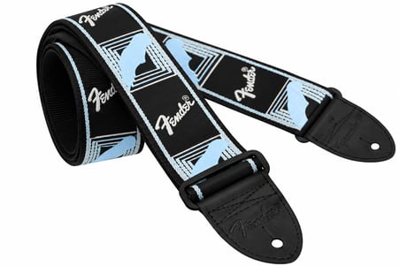 Fender 2'' Monogrammed Askı Black/Light Grey/Blue