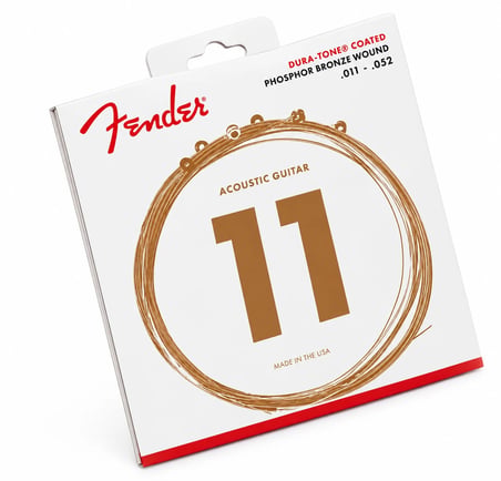 Fender 860CL Phosphor Bronze Dura-Tone Coated 11-52 Akustik Gitar Teli