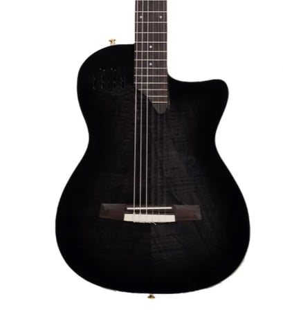 Barcelona EL TORO-TBK İnce Kasa Siyah Elektro Klasik Gitar