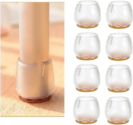 sandalye pabucu,Masa,koltuk,tabure ayak kılıfı 8 adet (Medium)