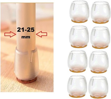 sandalye pabucu,Masa,koltuk,tabure ayak kılıfı 8 adet (Medium)