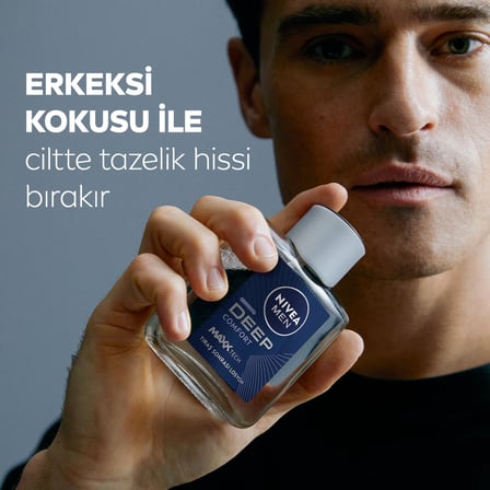 MEN Erkek Deep Comfort Tıraş Sonrası Losyon 100 ml,Nemlendirici,Tahrişe ve Kurumaya Karşı Koruma,Yenileyici