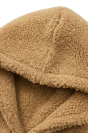 Genıus Store Erkek Kapüşonlu Polar Sherpa Kuzu Kumaş İçi Şardonlu Kapüşonlu Sweatshırt SHERPA-KAP