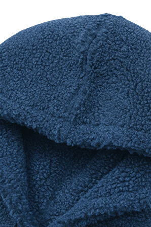 Genıus Store Erkek Kapüşonlu Polar Sherpa Kuzu Kumaş İçi Şardonlu Kapüşonlu Sweatshırt SHERPA-KAP