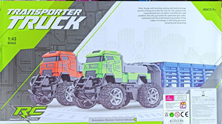 091-206 KUMANDALI  TRANSPORTER TRUCK  30cm 1:43 ÖLÇEK