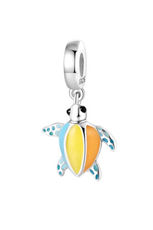 Karetta Karetta Kaplumbağa Karanlıkta Parlayan Charm | 925 Ayar Gümüş