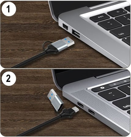 HU04A Type-C/USB A To 4K 60Hz 1080P HDMI Video Capture Yakalama Hub Adaptör