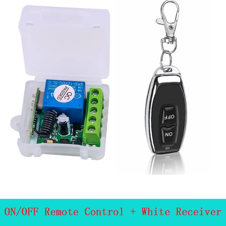 DC 12 V Tek Kanallı Röle Modülü Evrensel Olmayan Anahtar RF Röle Alıcı+1 Uzaktan Kumanda