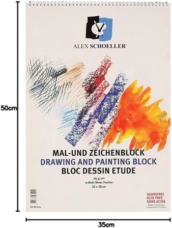 SCHOELLER A.SPR.RSM.165.35 RESİM DEFTERİ 165 GR. 35x50 ALX-024