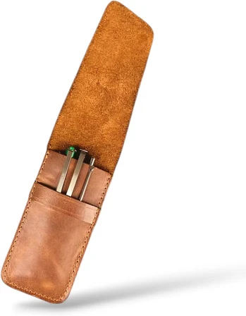 Hakiki Deri Minimal Kalemlik (Taba)