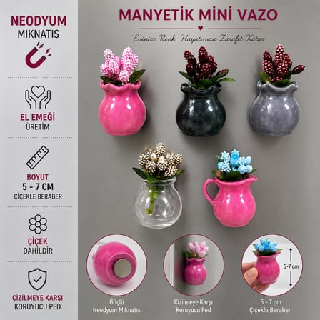 Mini magnet vazo