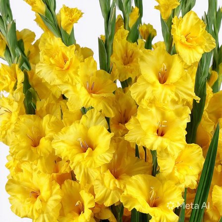 2 Adet Sarı Glayör Swan Gladiolus Çiçeği Soğanı