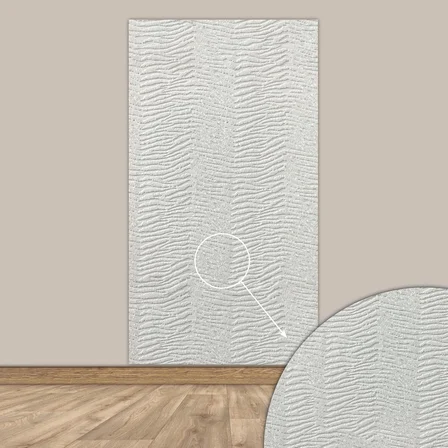 3D Kendinden Yapışkanlı Duvar Kağıdı Yeni Nesil Akustik Keçe Panel Desenli 52x98 cm (Beyaz, 2 Adet 1 m²)