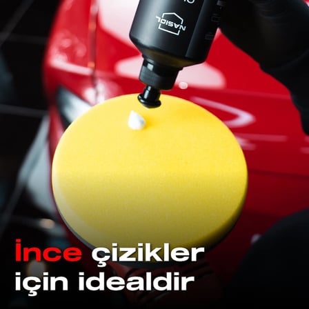 Özel Hava Kanallı Polisaj Pedi Sarı-150 Mm-Yumuşak Polisaj Pasta Cila Süngeri, Detailing, Oto Uygulama Süngeri, Aplikatör Süngeri, Zımpara Ve Parlatma Polisaj Yastığı