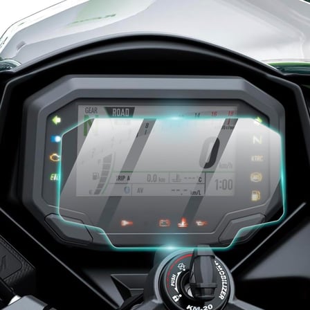 Kawasaki 2023-2025 Ninja ZX4RR / 1000SX / Z650 / Z900 Gösterge Paneli için 9H Nano ProActive Ekran Koruyucu, Pürüzsüz Cam Bitiş, Ultra Duyarlı Dokunmatik Hassasiyet