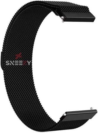 Samsung Galaxy Watch 4 40-42-44-46mm İle Uyumlu 20mm Woven Wire Metal Hasır Kordon