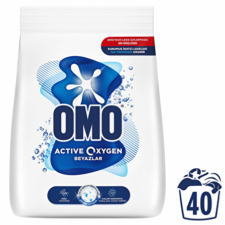 Omo Active Oxygen Beyazlar için 6 kg Toz Deterjan