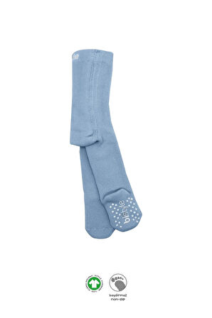 Bistyle Tekli Kaymaz Basic Külotlu Çorap BS50501B Mavi