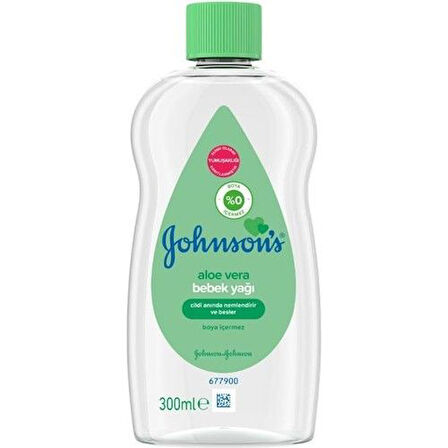 Johnson's Baby Bebe Yağı 300ml Aloe Vera