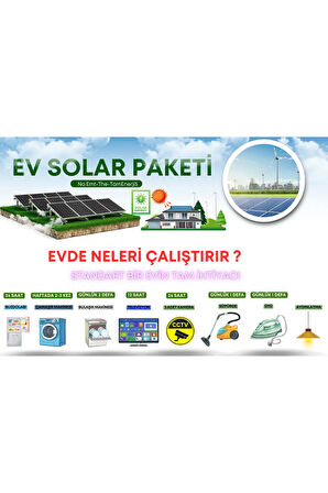 GÜNEŞ ENERJİLİ VİLLA PAKETİ LİFEPO4 AKÜLÜ SİSTEM