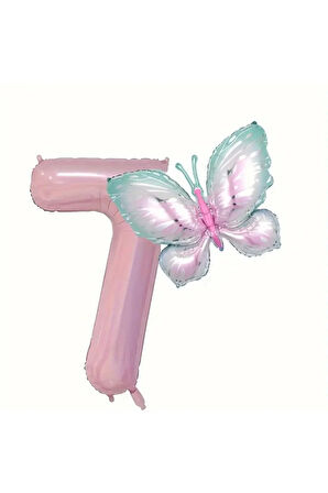 KELEBEKLİ RAKAM FOLYO BALON SET