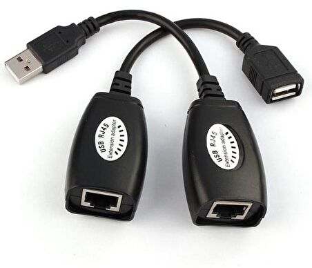 Rj45 Usb Ek Uzatıcı Cat5e 6 Kablosu Ekleme Extender