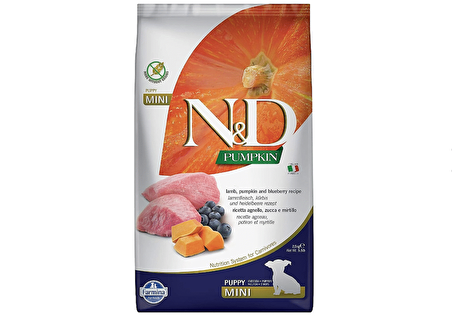 N&D Bal Kabaklı-Kuzu Etli Küçük Irk Yavru Kuru Köpek Maması 2.5 kg