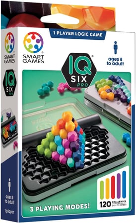 Akıllı Oyunlar - IQ Six Pro, 120 zorluk içeren bulmaca oyunu, 3 oyun modu, 8+ yıl