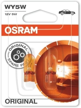 Osram 12v 5w Dipsiz T10 Turuncu Park Ampulü (2 Adet)