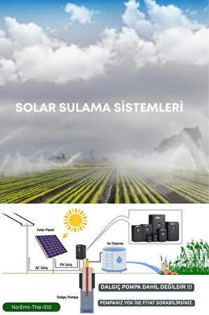 TARIMSAL SULAMA HAYVANCILIK VE BAĞ BAHÇE İÇİN GÜNEŞ ENERJİLİ 40Hp (30 kW) Solar Pompa Sürücüsü