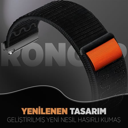 Huawei ile Uyumlu Fabric Loop 22mm Kordon GT6/GT6 Pro/GT5/GT5 Pro/GT4/GT3/GT3 Pro 46mm için Cırt Cırt Tasarım Yumuşak ve Konforlu GT6 Kordon Rahat Yapılı Terletmeyen GT6 Kayış