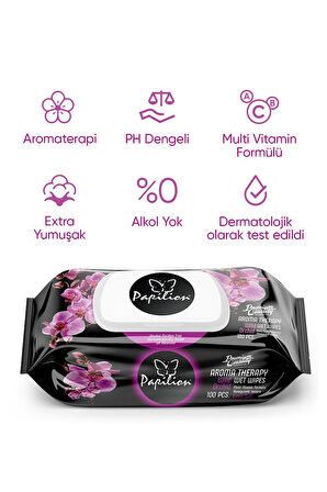 Papilion Premium Aroma Terapi Islak Havlu 100x12 - 1200 Yaprak