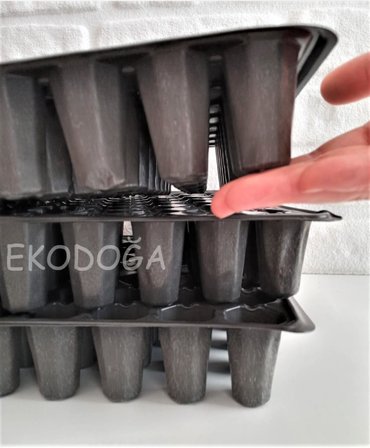 Fide Viyolü 104 Gözlü 5 Adet Fidan Tohum Çimlendirme Kabı Yetiştirme Viyol Siyah,967210114