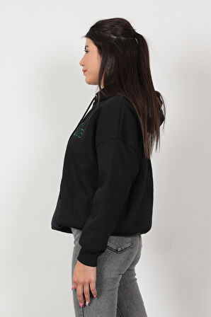 Kadın Sports Club Baskılı Sweatshirt