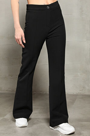 Kadın İspanyol Paça Kumaş Pantalon