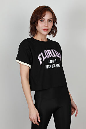 Kadın Florida Baskılı T-Shirt