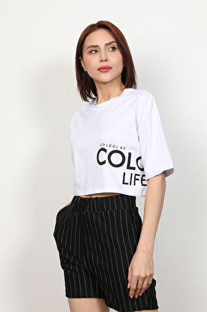 Kadın Colcci Salaş Kısa T-Shirt